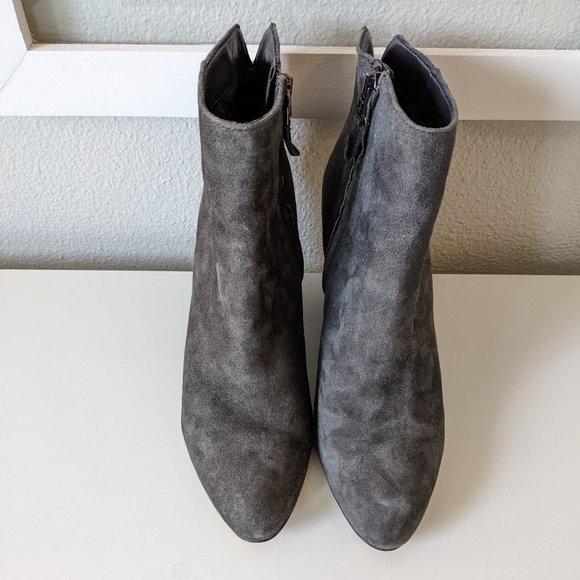 SAM EDELMAN- Wilson Grey Suede Ankle Boot - Picture 2 of 5